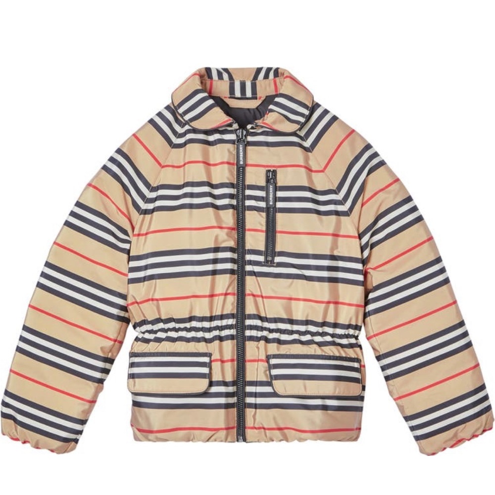 Authentic Burberry Mollie icon strip down jacket